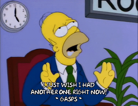 Homer Simpson Drooling Gasps GIF