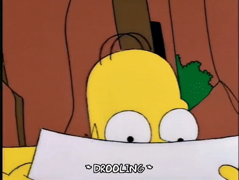 Homer Simpson Drooling Mental Note GIF