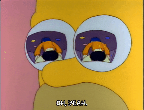 Homer Simpson Drooling Season 3 Episode GIF