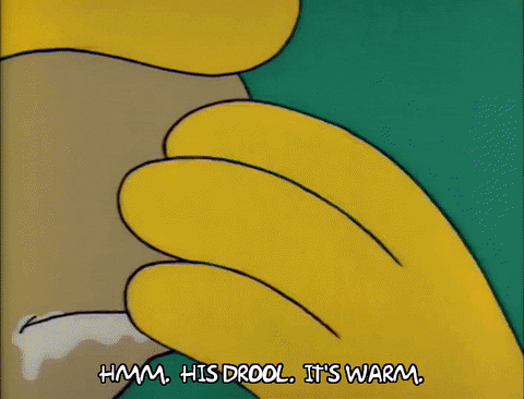 Homer Simpson Drooling Warm Season 2 GIF