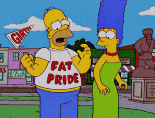 Homer Simpson Entertaining Fat Pride GIF