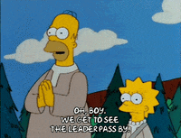 Homer Simpson Excited To See Leadership GIF