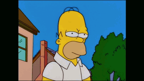 Homer Simpson Eyes Closed