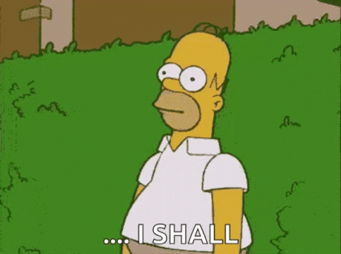 Homer Simpson Fading In Bushes GIF
