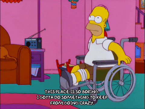 Homer Simpson Feet Hurt GIF