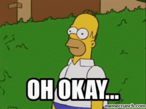 Homer Simpson Saying Oh Okay GIF