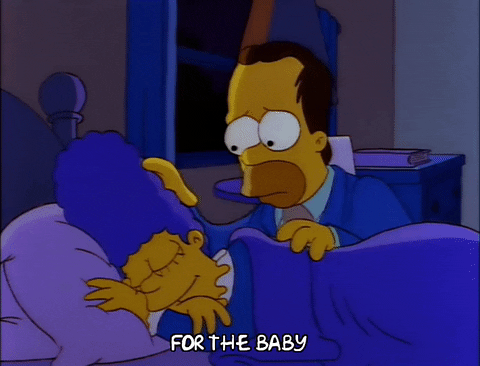 Homer Simpson Giving Kiss And Pats GIF