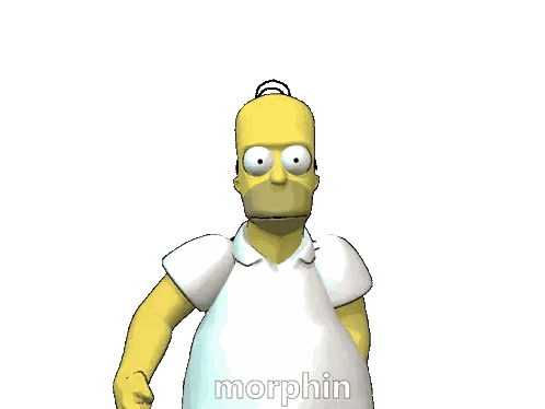 Homer Simpson Giving Thumbs Up Morphin
