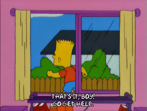 Homer Simpson Go Get Help GIF