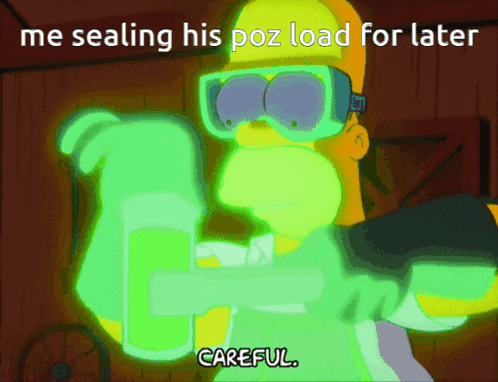 Homer Simpson Gun Me Sealing His Poz Load GIF
