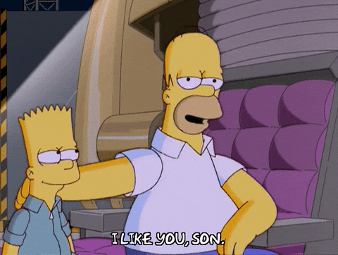 Homer Simpson Happy Valentines Day Son GIF