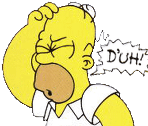 Homer Simpson Head Scratch GIF