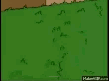 Homer Simpson Hiding Behind Hedge