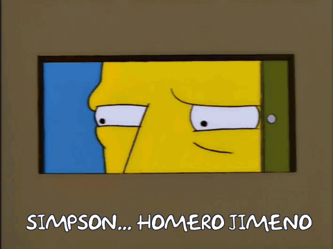 Homer Simpson Holding Receipt Saying Simpson