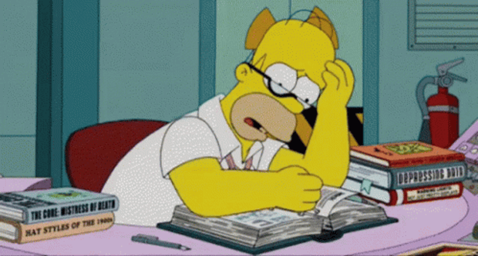 Homer Simpson How To Deal With Review Stress GIF