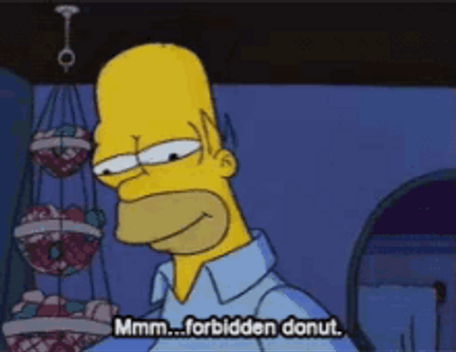Homer Simpson Hungry Hmm Forbidden Donut GIF