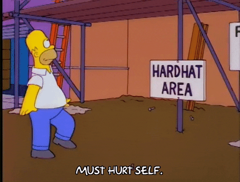 Homer Simpson I Hurt Myself Today GIF