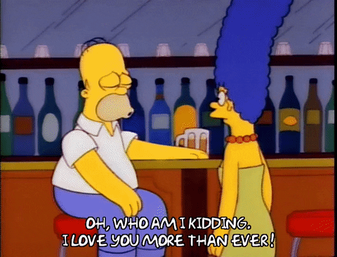Homer Simpson I Love You More Than Ever GIF