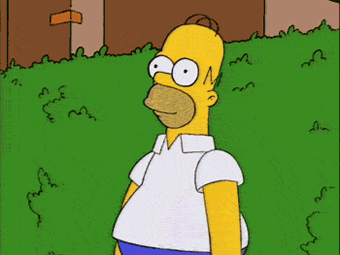 Homer Simpson I'm Back GIF