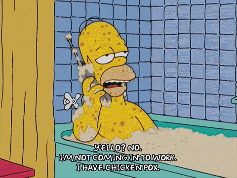 Homer Simpson in Bathtub on Phone