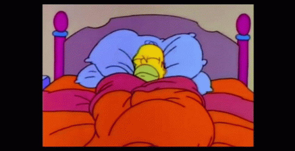 Homer Simpson In Bed GIF