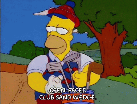 Homer Simpson In Golf Course GIF