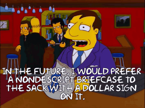 Homer Simpson In The Future I Would Prefer A Nondescript Briefcase