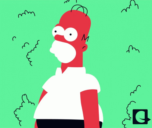Homer Simpson In White Shirt GIF