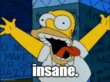 Homer Simpson Insanity Tongue Out GIF