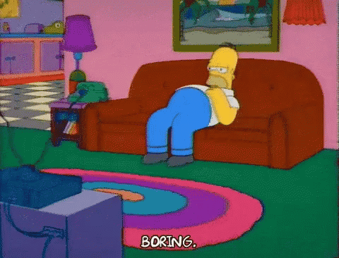 Homer Simpson Sitting With Remote Control GIF