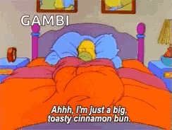 Homer Simpson Laying In Bed Gambi GIF