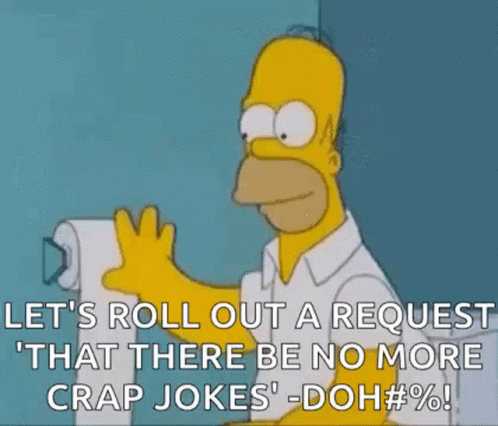 Homer Simpson Lets Roll Down The Tissue GIF