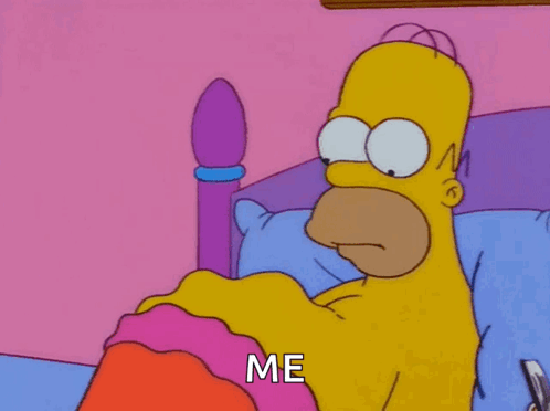 Homer Simpson Lying in Bed with Me