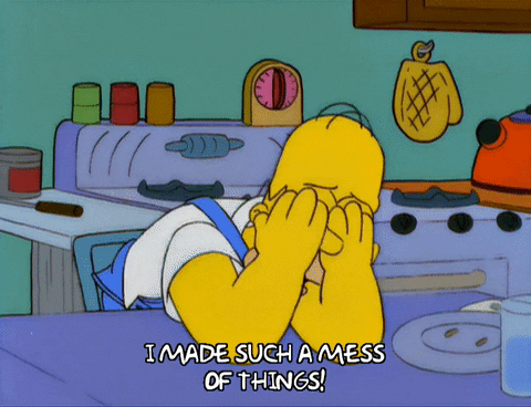 Homer Simpson Made Hot Mess Things GIF
