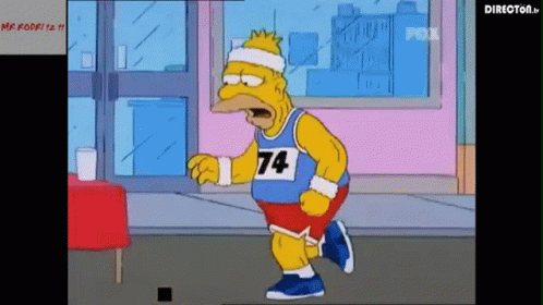 Homer Simpson Marathon GIF