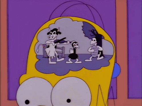 Homer Simpson Mind Distracted GIF