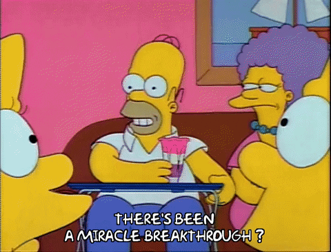 Homer Simpson Miracle Breakthrough GIF