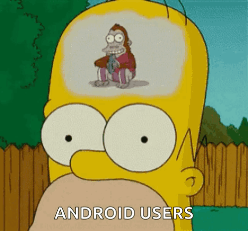 Homer Simpson Monkey in Head Android Users