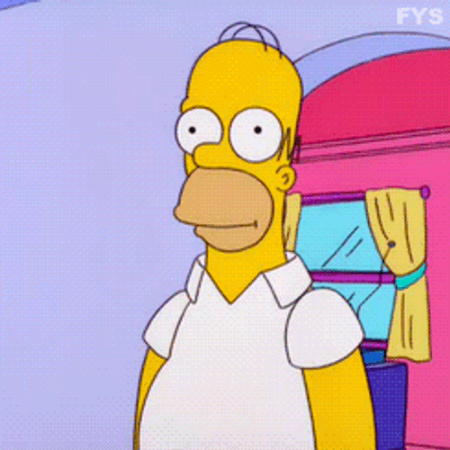 Homer Simpson No Reaction GIF