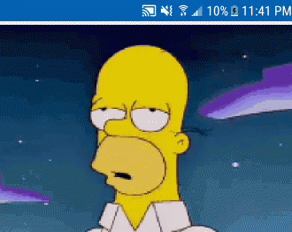 Homer Simpson on Cell Phone