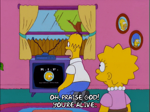 Homer Simpson Praise God GIF