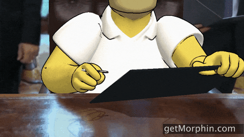 Homer Simpson Question And Answer Survey GIF
