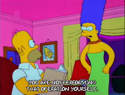 Homer Simpson Reading Book GIF
