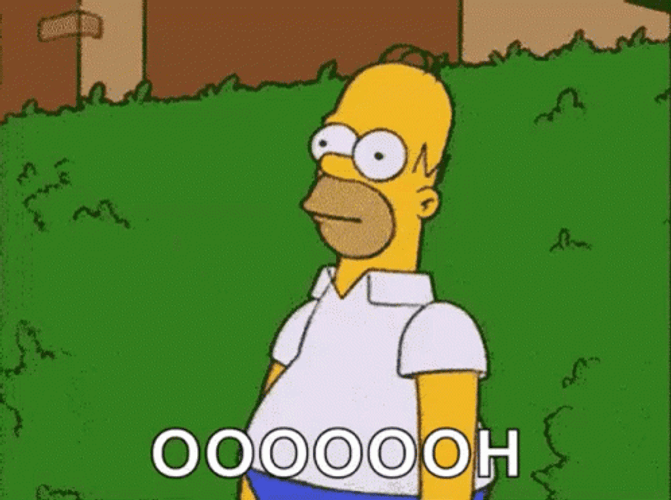 Homer Simpson Receding In Bushes The Simpsons GIF