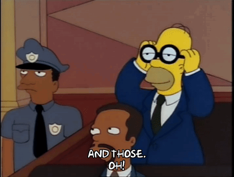 Homer Simpson Saying And Those Oh With Two Police GIF
