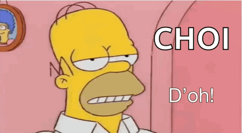 Homer Simpson Saying Choi D'Oh GIF