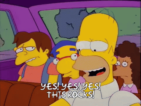 Homer Simpson Saying Yes Yes Yes GIF