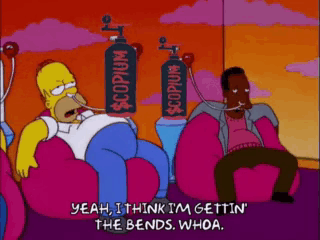 Homer Simpson Says Getting The Bends