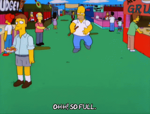 Homer Simpson Says Oh So Full GIF