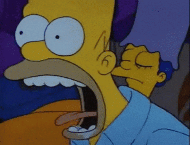Homer Simpson Screaming GIF